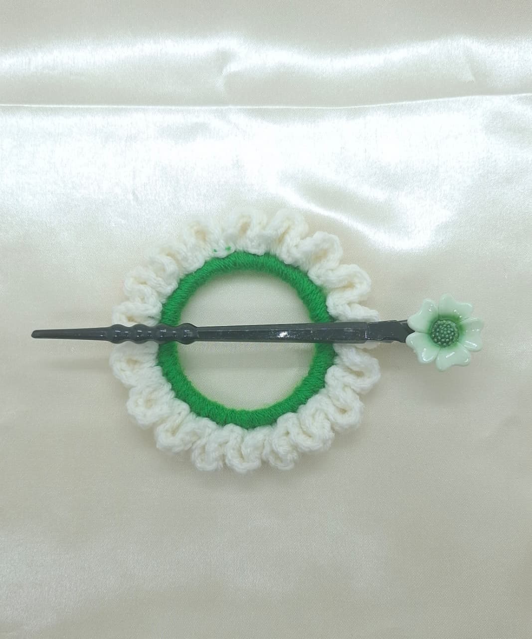 Crochet Hair Bun Pin